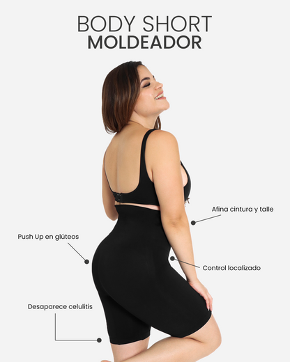 Shapex™ - Faja Moldeadora Body Short de Cintura Alta