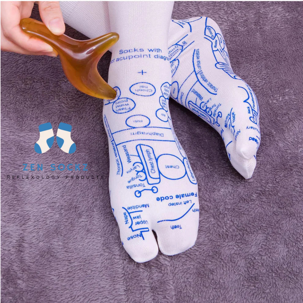 ZenSockz™ Mapas de Reflexología para pies