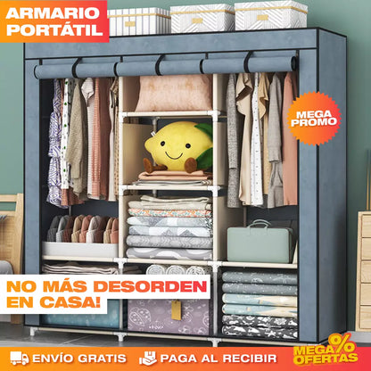 Todo en Orden™ - Closet portátil de 3 compartimentos